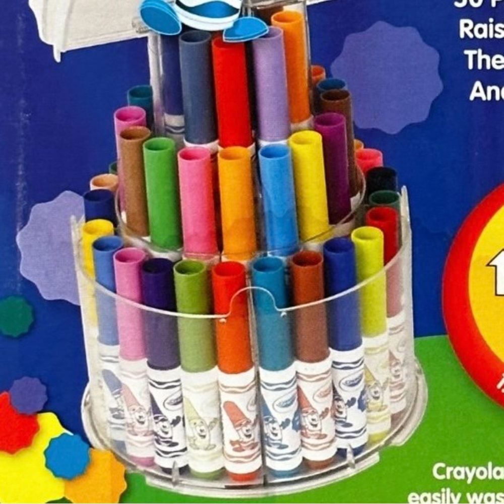 New Crayola Pip Squeaks 50 Marker Set with Telescoping Tower
